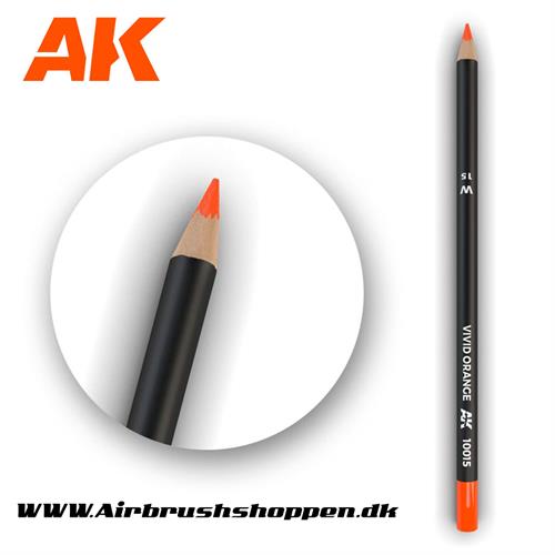 Weathering blyant VIVID ORANGE - AK10015 AK-Interactive.